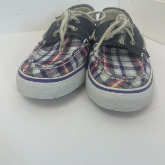 Sperry‎ Washed Plaid Boat Shoes Women's Size 6.5 M - Picture 3 of 8